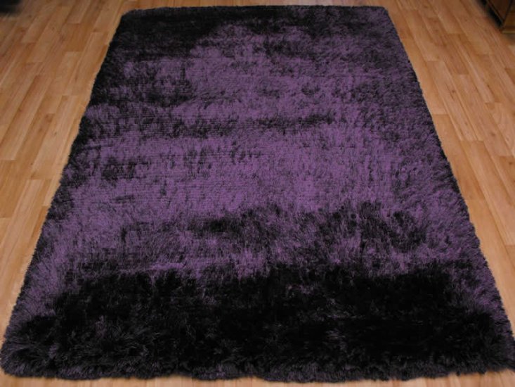 Plush Purple Shaggy Rug