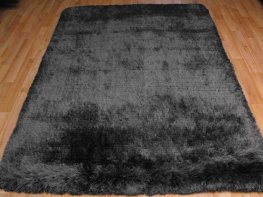 Plush Slate Shaggy Rug