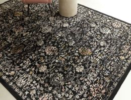 sovereign black vintage floral rug ls sovereign black vintage floral rug ls