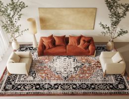 sovereign terracotta medallion rug ls ii sovereign terracotta medallion rug ls ii